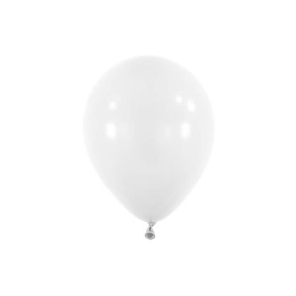 Pastelové balóny snehovo biele 12cm 100ks
