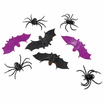 Dekoračné netopiere/pavúci 6ks