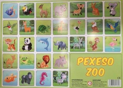 Pexeso Zoologické zvieratká 32dvojíc
