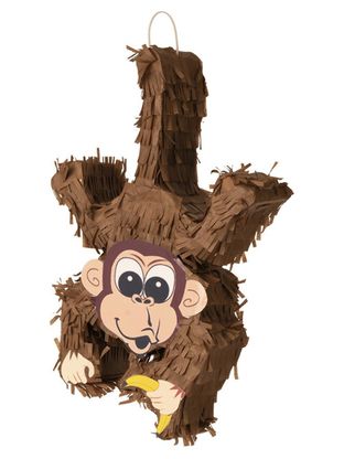 Piňata Opica s banánom 44x17cm