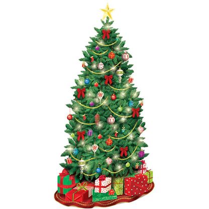 Plagát na stenu Vianočný stromček 165x85cm