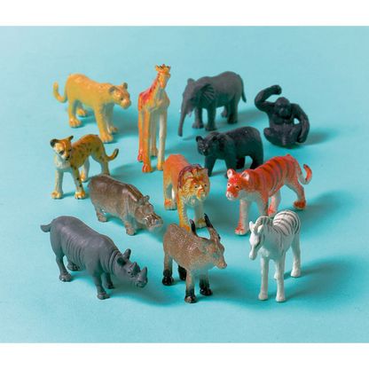Figurky Safari zvieratá 12ks