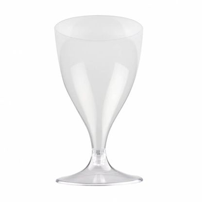 Plastové poháre na víno transparentné 200ml 6ks