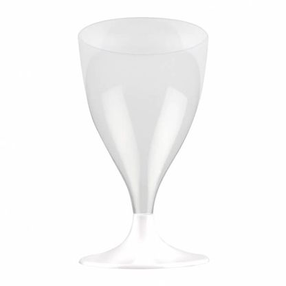 Plastové poháre na víno biele 10ks 200ml