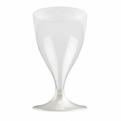 Plastové poháre na víno perleťové 10ks 200ml