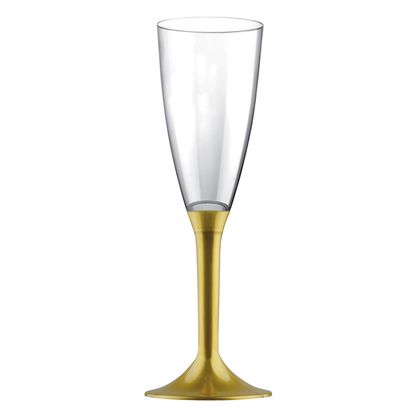 Poháre na šampanské zlaté 6ks 120ml