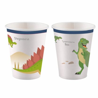 Papierové poháre Dinosauri 250ml 8ks