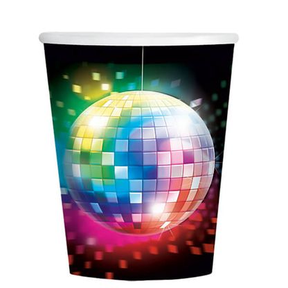 Papierové poháre Disco Fever 70s 266ml 8ks