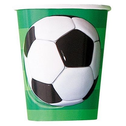 Papierové poháre Futbal 8ks 270ml