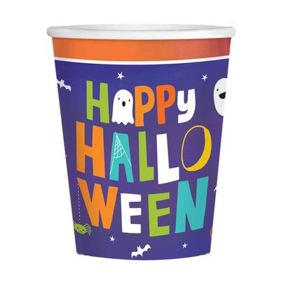 Papierové poháre Halloween Friends 250ml 8ks