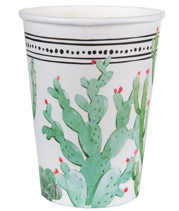 Papierové poháre Kaktus Fiesta 250ml 10ks