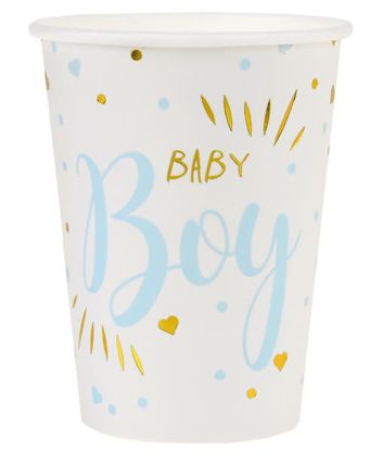 Papierové poháre Baby Boy 270ml 10ks