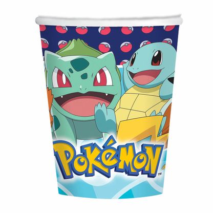 Papierové poháre Pokémon 250ml 8ks