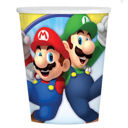 Papierové poháre Super Mario 250ml 8ks