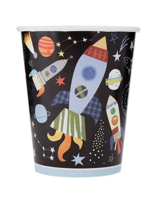 Papierové poháre Vesmirná Galaxia 8ks 250ml