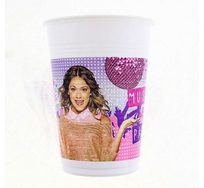 Plastové poháre Violetta 200ml 8ks