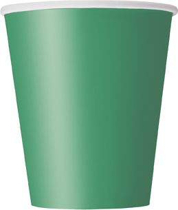 Papierové poháre zelené 270ml 14ks