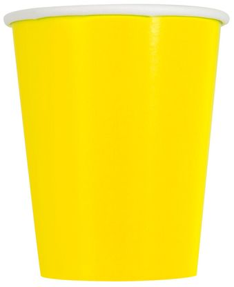 Papierové poháre žlté 270ml 14ks