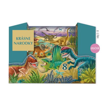 Pohľadnica k narodeninám Dinosauri s vl číslom (3-8)