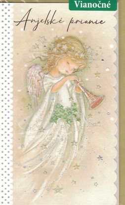 Pohľadnica na Vianoce Anjelské prianie