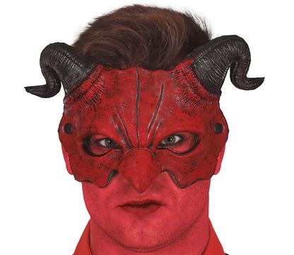 Polovična maska Červený démon pena