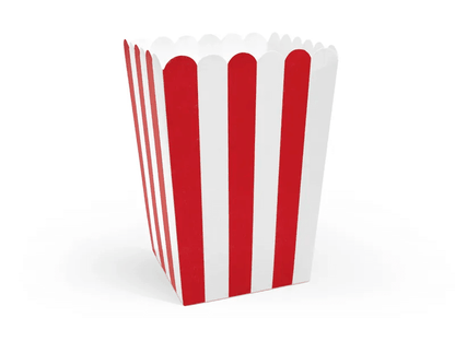 Popcornové krabice klasik 6ks 7x7x12,5cm