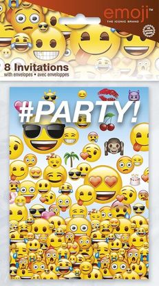 Pozvánky na oslavu Emoji Emotikony 8ks