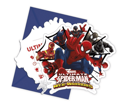 Pozvánky Ultimate Spiderman 6ks