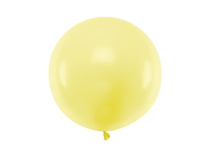 Balón veľký pastelový svetložltý 60cm