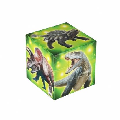 Rubiková kocka Dinosaurus 6x6x6cm