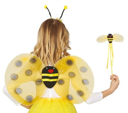 Sada doplnkov k detskému kostýmu Včielky 3ks