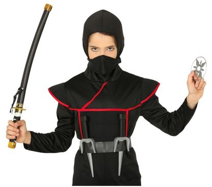 Sada doplnkov ku kostýmu Ninja premium 3ks