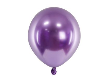 Saténové balóny fialové 12cm 50ks