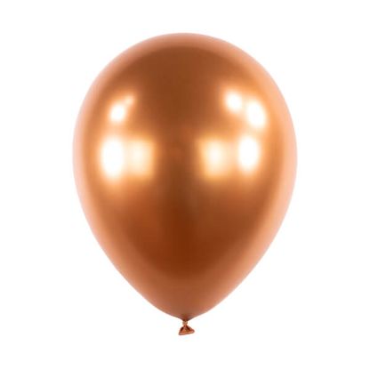 Saténové balóny medené 6ks 28cm