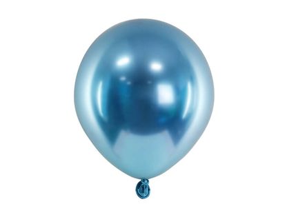 Saténové balóny modré 12cm 50ks
