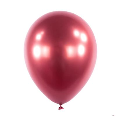 Satenové balóny bordové 27cm 6ks