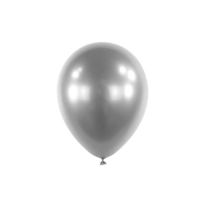 Saténové balóny strieborné 12cm 100ks