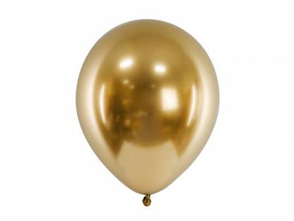 Saténové balóny zlaté 30cm 50ks