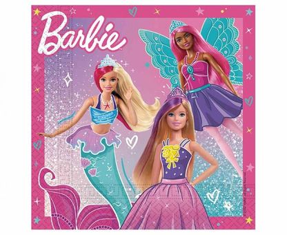 Servítky Barbie 33x33cm 20ks