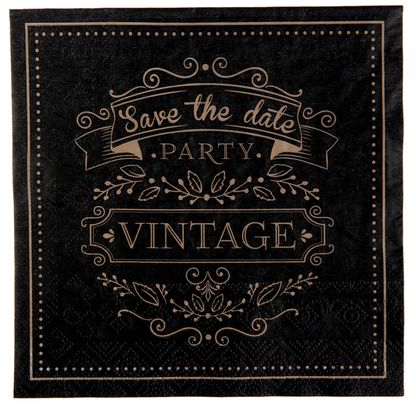 Servítky Party Vintage 16cm 20ks