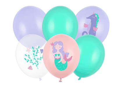 Set balónov Morská víla 6ks