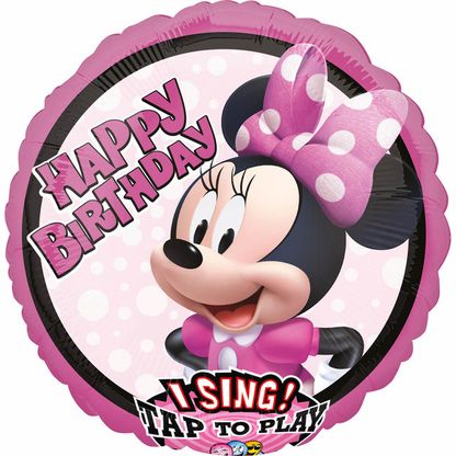 Spievajúci fóliový balón Minnie Mouse 71cm