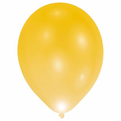 Svietiace balóny zlaté 27,5cm 5ks