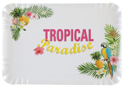 Papierové tácky Tropical Paradise 28x19cm 5ks