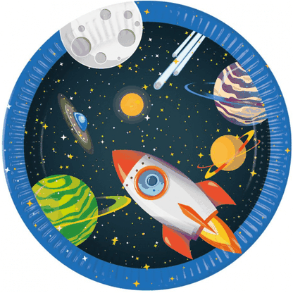 Papierové taniere Astronaut vo Vesmíre 23cm 8ks