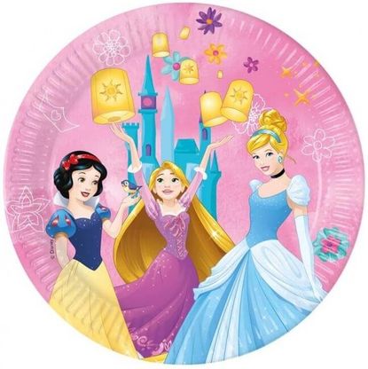 Papierové taniere Disney Princezné 23cm 8ks