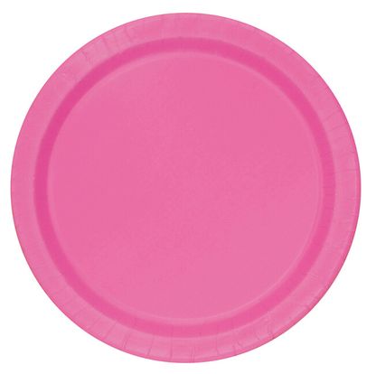 Papierové taniere ružové 17cm 8ks