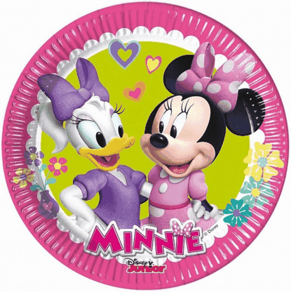 Papierové taniere Minnie Mouse 20cm 8ks
