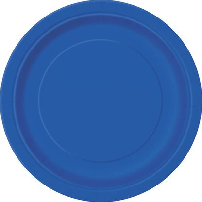 Papierové taniere modré 17cm 8ks