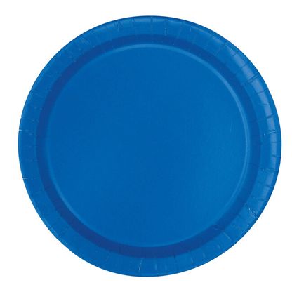 Papierové taniere modré 17cm 20ks